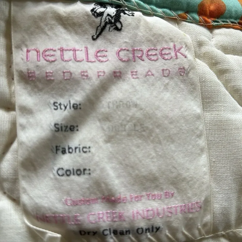 Nettle Creek Vintage Floral Bedspread Full Size Boho Cottagecore Artsy Vibrant